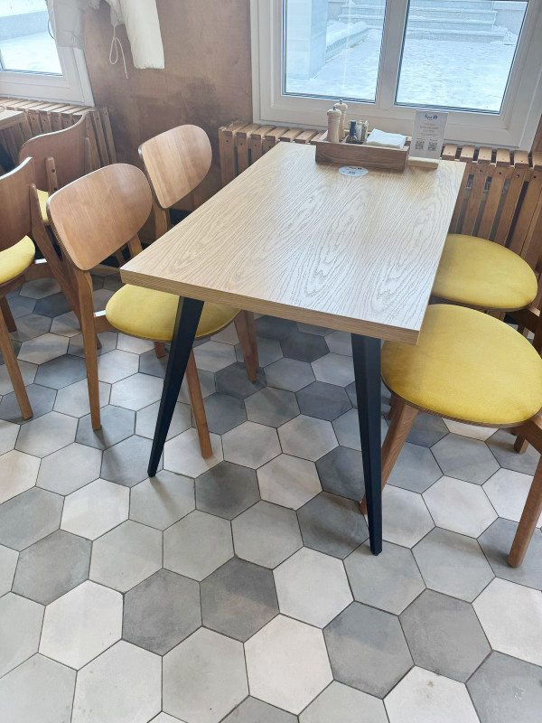 Столешница шпон дуба на основе ВЛАГОСТОЙКОГО МДФ (квадратная) Шоколад_4